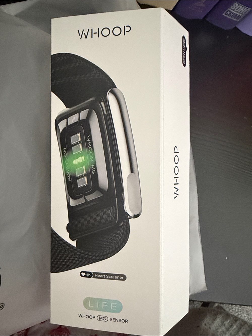 Whoop MG Strap Sensor - Black Wearable Fitness Tracker